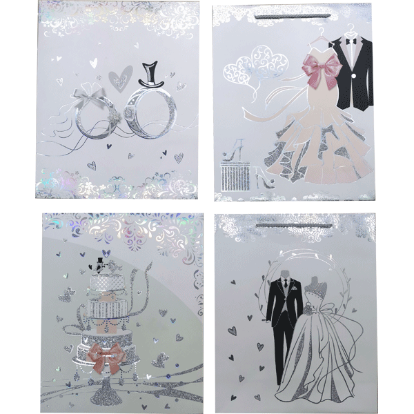 Пакет подарочный 26*32 deVENTE Wedding ассорти , арт. 9041183