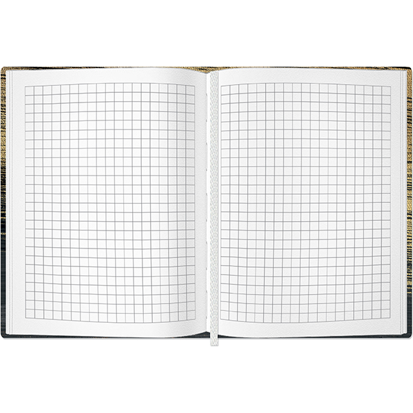 Зап книжка А6 96л кл ПОЛИНОМ Gold Collection black твердая обложка, арт. 3273