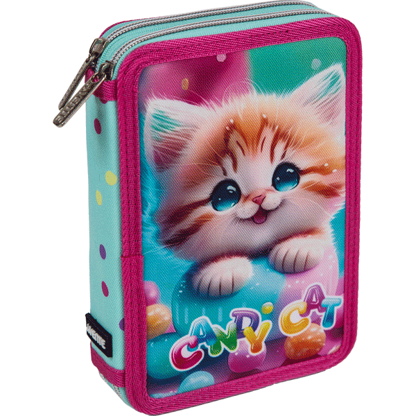 Пенал 2 отделения deVENTE Candy Cat, арт. 7012411