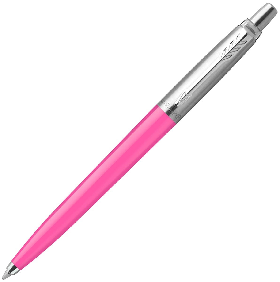 Ручка подарочная шариковая автоматическая синяя PARKER Jotter Original K60 Hot Pink СT корпус розовый/хром в футляре, арт. R2123130