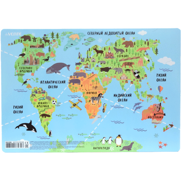 Коврик на стол 33*23см deVENTE Карта, арт. 8061906