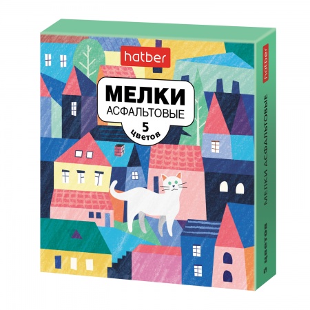Мел цветной  5шт ХАТБЕР Городок для асфальта, арт. ML_072698