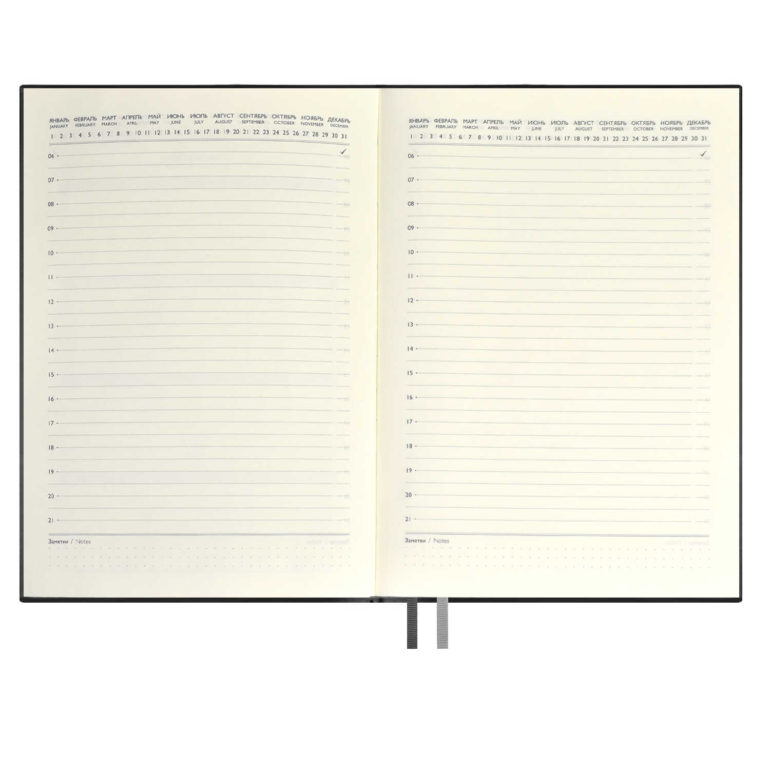 Ежедневник недатированный А4ФЕНИКС Escalada Флоттер искусственная кожа графит, арт. 63930