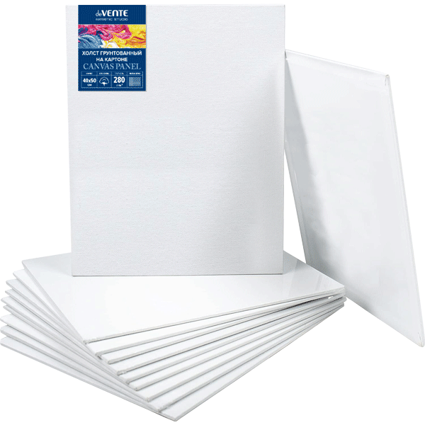 Холст грунтованный на картоне мелкое зерно 40*50 deVENTE, арт. 8150305