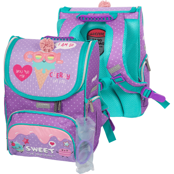 Ранец школьный deVENTE Mini Sweet каркасный ортопедическая спинка, арт. 7030101