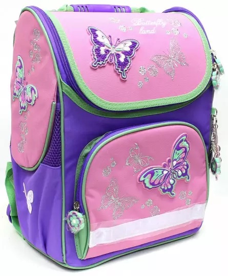 Набор школьника ФЕНИКС Ажурные бабочки (ранец+пенал+мешок для обуви), арт. 39924