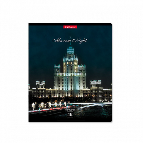 Тетрадь А5 48л клетка ERICH KRAUSE Moscow Night ассорти, арт. 46663