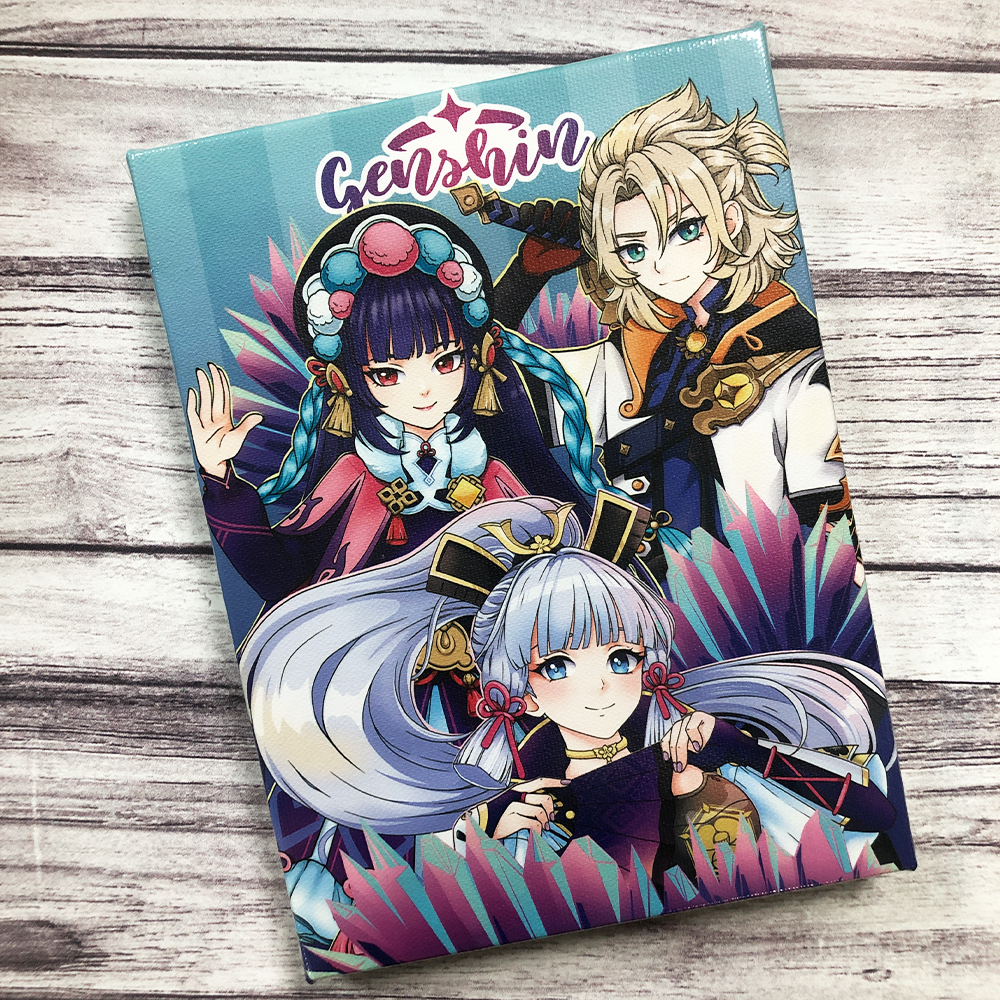 Картина-постер на холсте с подрамником 20*15 SWEET CAT Геншин, арт. КХ-05