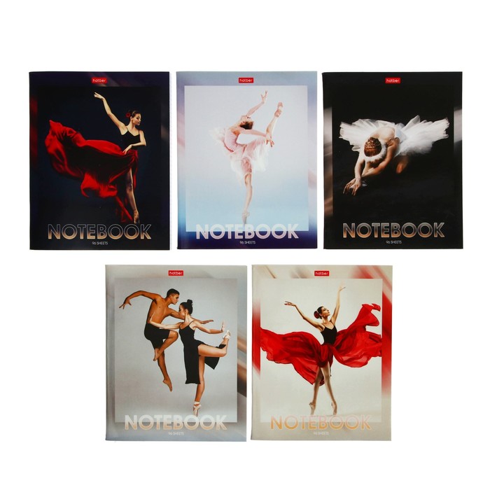 Тетрадь А5 96л клетка ХАТБЕР Про танцы ассорти, арт. 96Т5В1