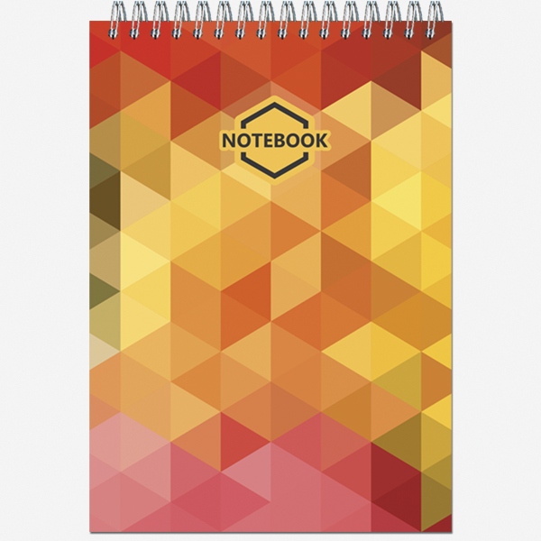 Блокнот А5 60л клетка спираль ПОЛИНОМ Яркий Офис ассорти, арт. 2739