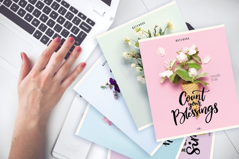 Тетрадь А5 48л клетка ПЗБМ Вкусный букет ассорти, арт. 029883