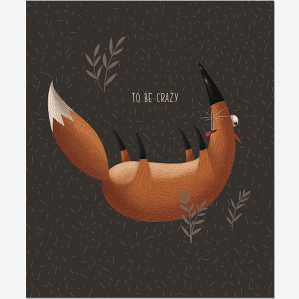 Тетрадь А5 48л клетка ПОЛИНОМ Лисоньки ассорти, арт. 2801