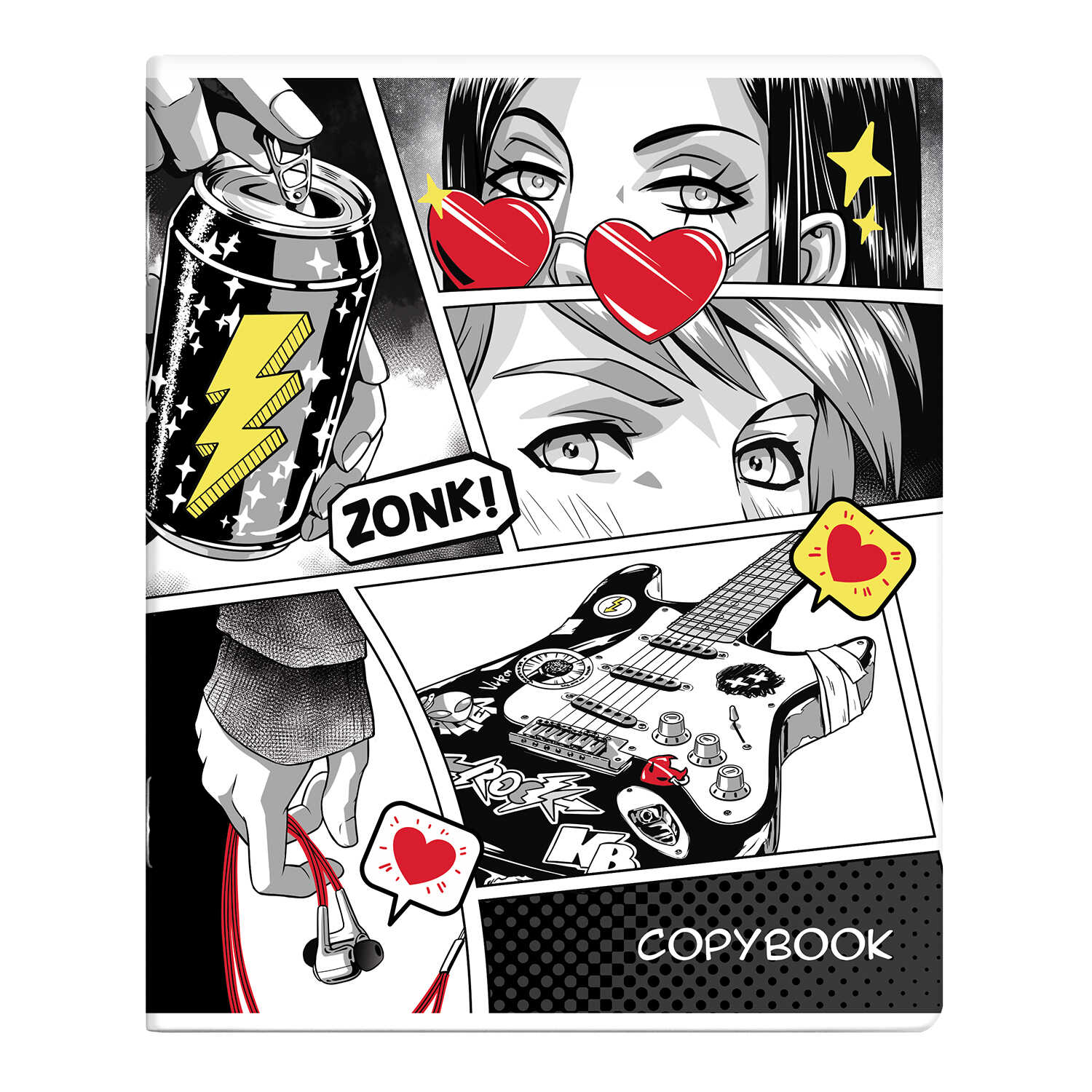 Тетрадь А5 48л клетка ФЕНИКС Девушка Аниме ассорти, арт. 64427