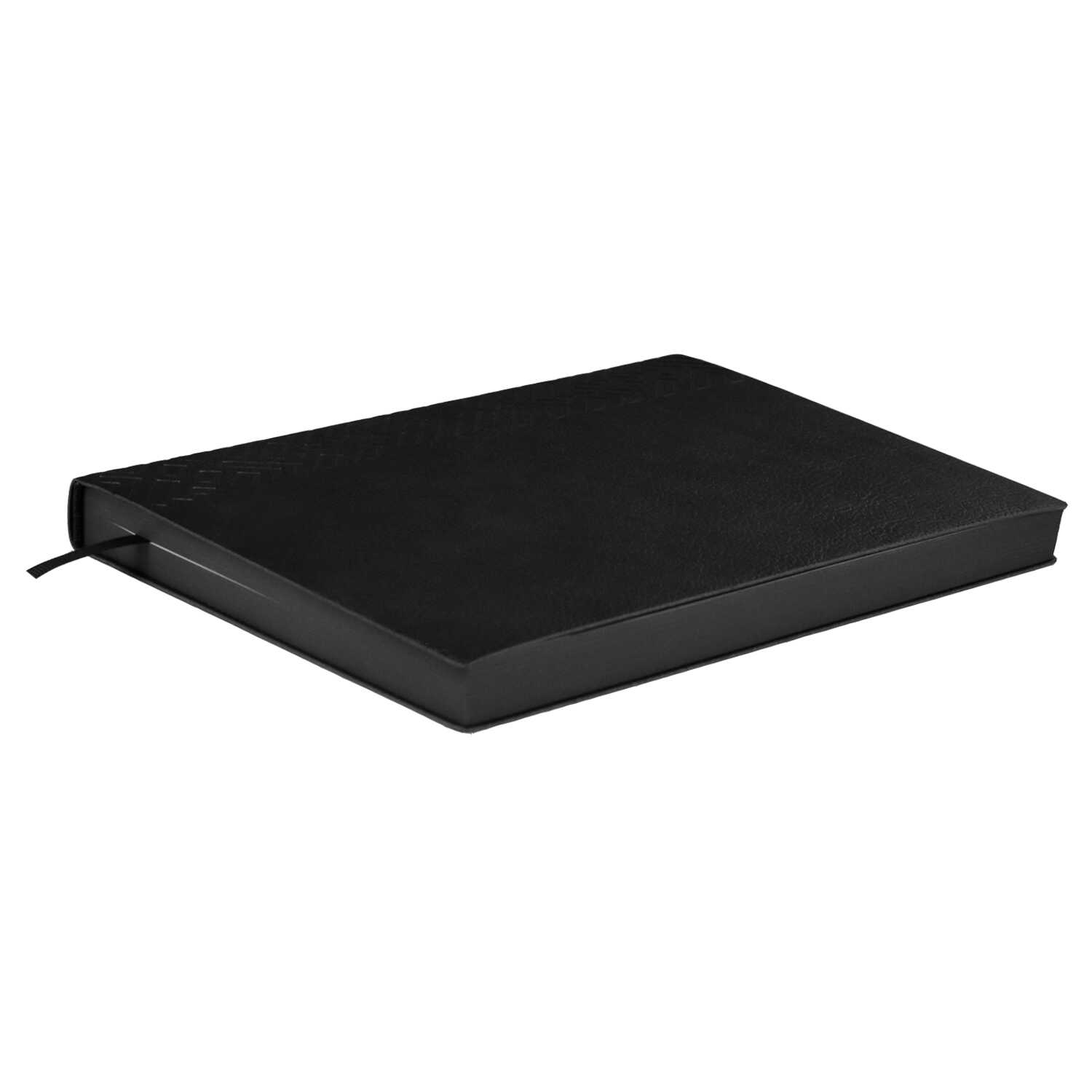 Ежедневник недатированный А5 ФЕНИКС Escalada Шеврет кремовый блок интегральная обложка искусственная кожа черный срез черный, арт. 63996