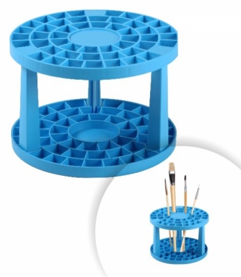 Подставка для кистей СТАММ голубая, арт. ПК102