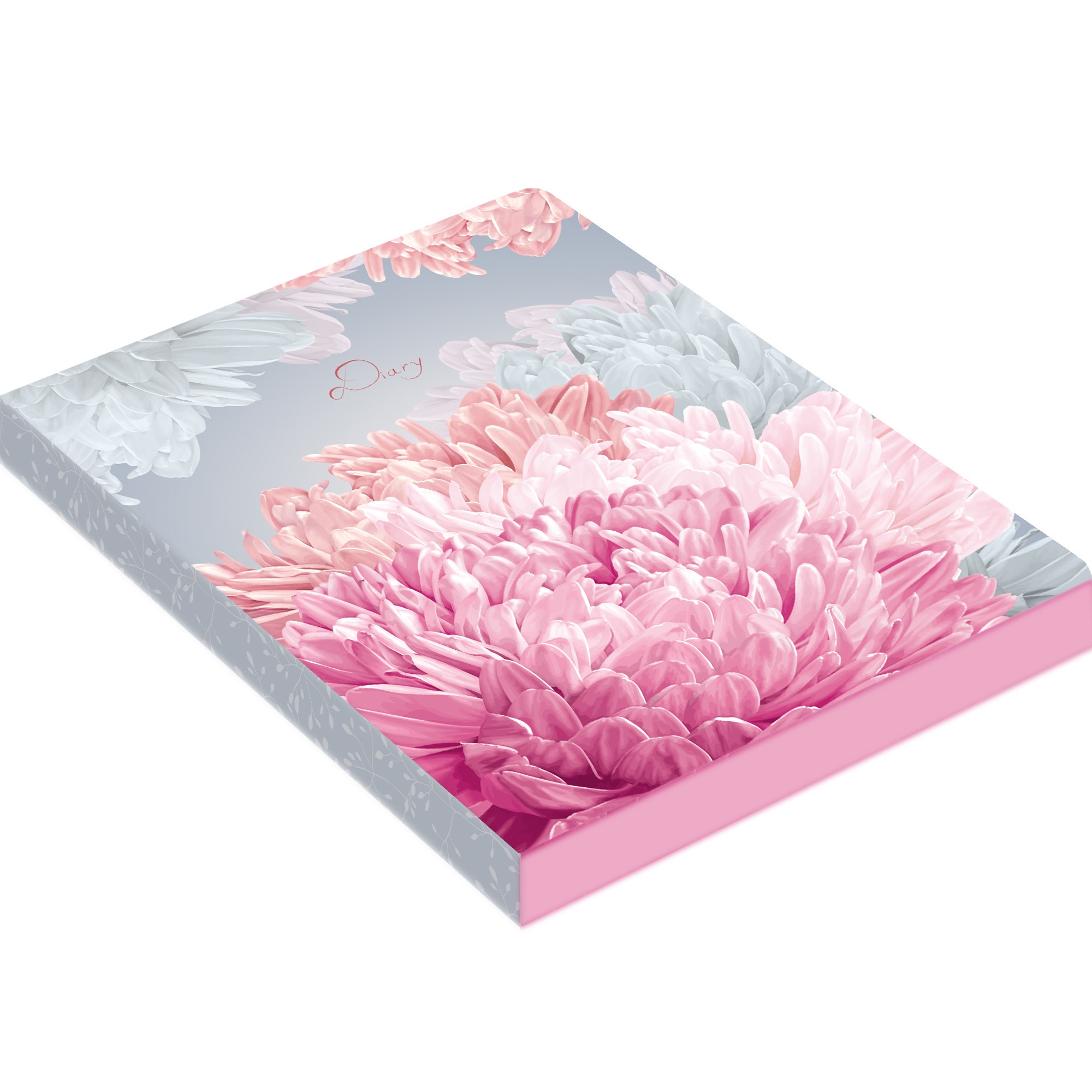 Ежедневник недатированный А6+ LISTOFF In Bloom Астры кремовый блок интегральная обложка искусственная кожа срез розовый, арт. ЕИКИБ61912802