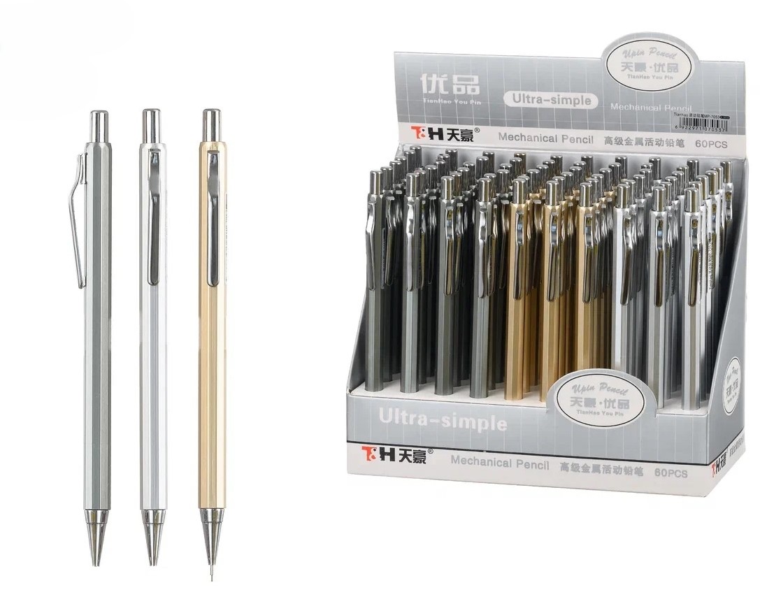 Карандаш автоматический 0,5мм MC BASIR  корпус ассорти металлический, арт. МР-7053