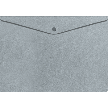 Папка конверт на кнопке А4 350мкм deVENTE Glitter Shine с блестками серебро, арт. 3079917