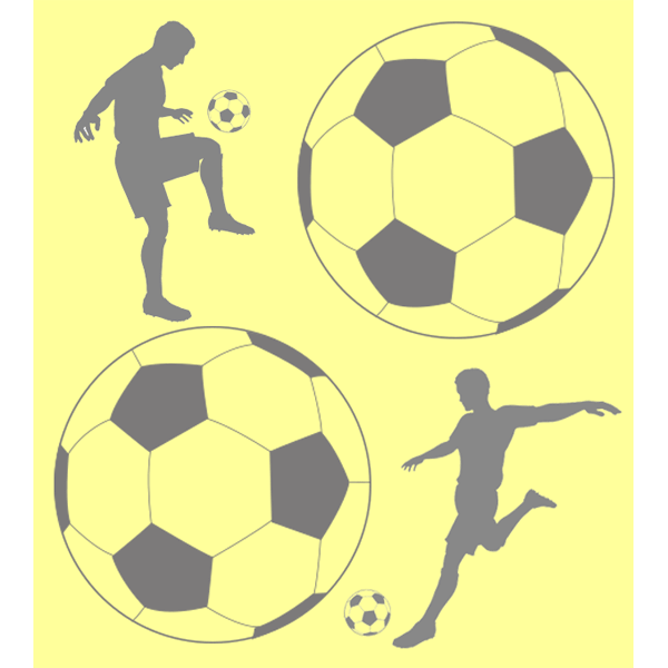 Световозвращающие наклейки 190*110мм Football deVENTE серебристо-белые, арт. 9083202