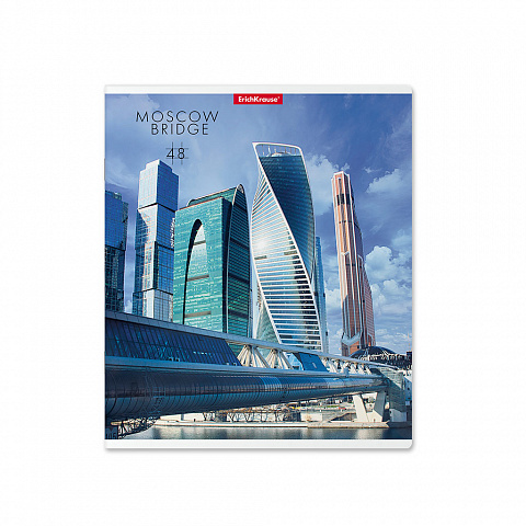 Тетрадь А5 48л клетка ERICH KRAUSE Moscow Bridge ассорти, арт. 52959