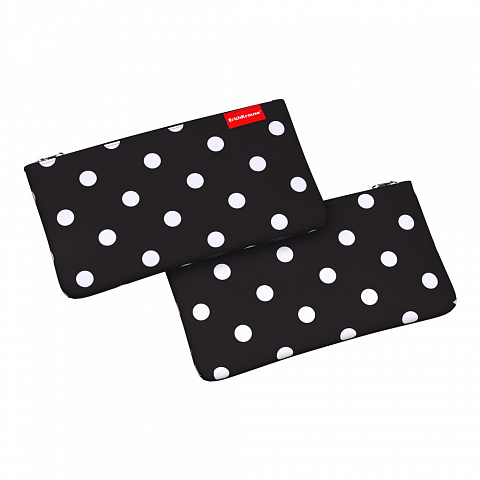 Пенал-косметичка 1 отделение ERICH KRAUSE Light Dots in Black, арт. 52357