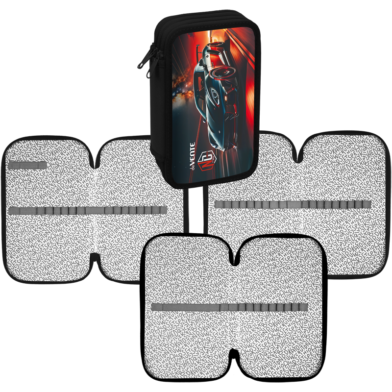 Пенал 3 отделения deVENTE No Limits, арт. 7013509