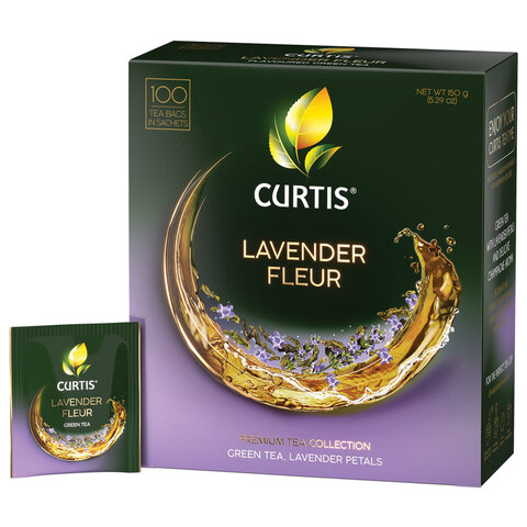 Чай зеленый CURTIS Lavender Fleur Лаванда/Роза 100пак, арт. 102560/623398