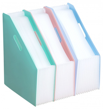 Лоток вертикальный складной 13отделений DELI Macaron гармошка ассорти, арт. EB41102