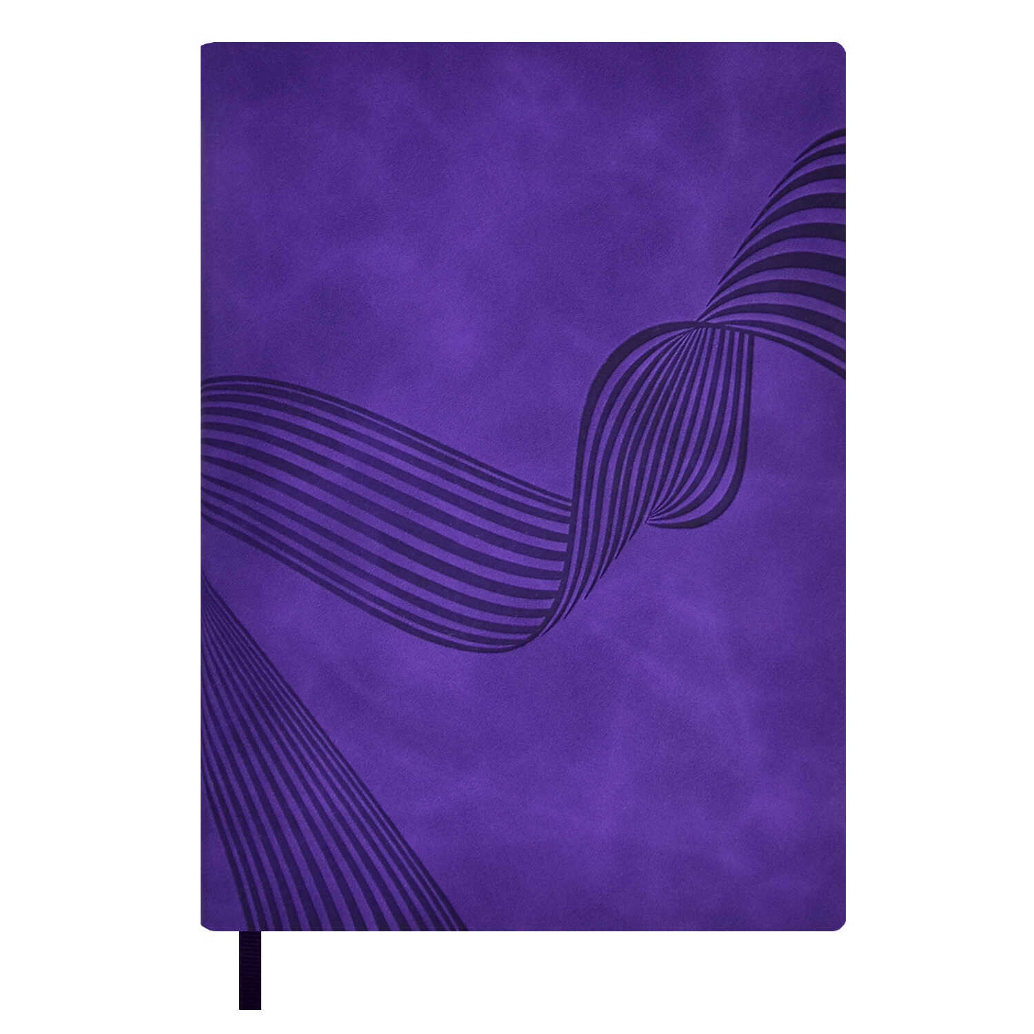 Ежедневник недатированный А6+ ФЕНИКС Escalada Бейбискин крем блок интегральная обложка фиолетовый фиолетовый срез, арт. 64026