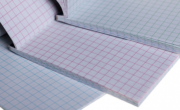 Блокнот А7 48л склейка клетка ХАТБЕР Ассорти, арт. 48Б7B1к