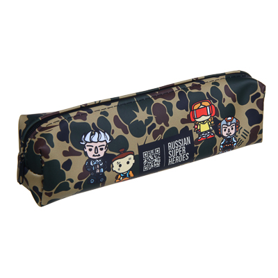 Пенал 1 отделение BY Русские супергерои искусственная кожа, арт. 238-377