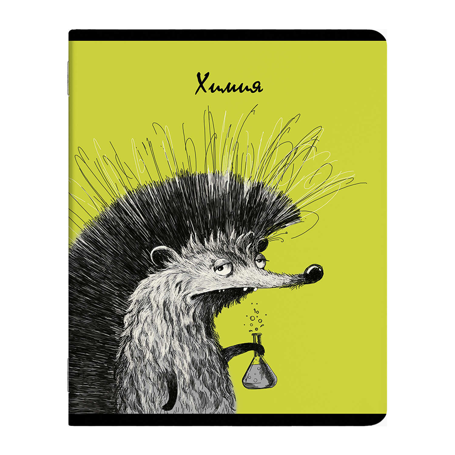 Тетрадь предметная Химия 48л клетка ФЕНИКС Забавные животные soft touch, арт. 56880