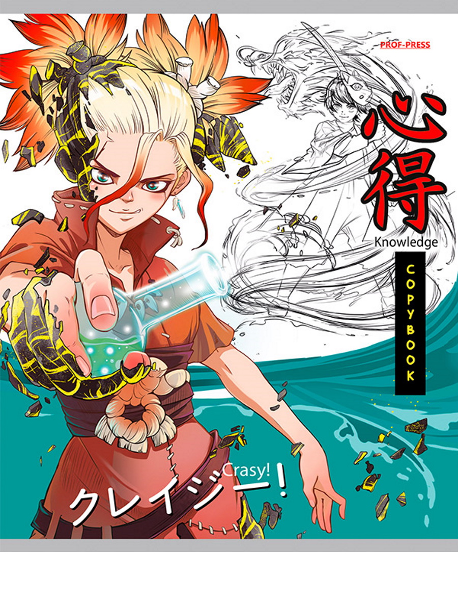 Тетрадь А5 48листов клетка ПРОФ-ПРЕСС Аниме, арт. 48-3998