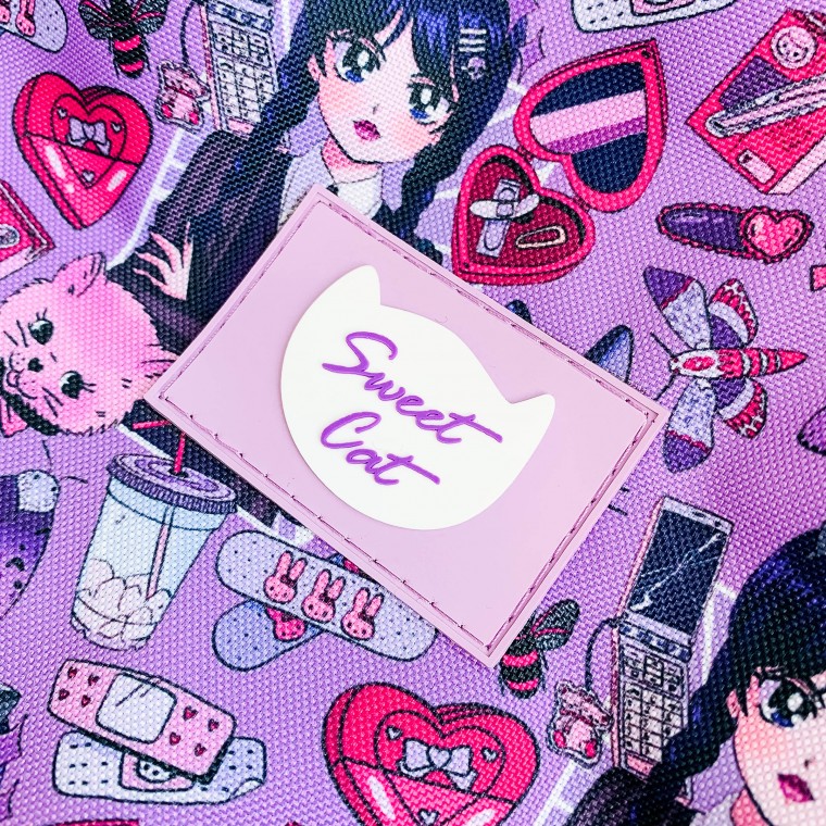 Рюкзак молодежный Уенздей фиолетовый, арт. РК-97