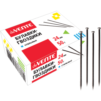 Булавки-гвоздики 24мм deVENTE металлические, арт. 4130700
