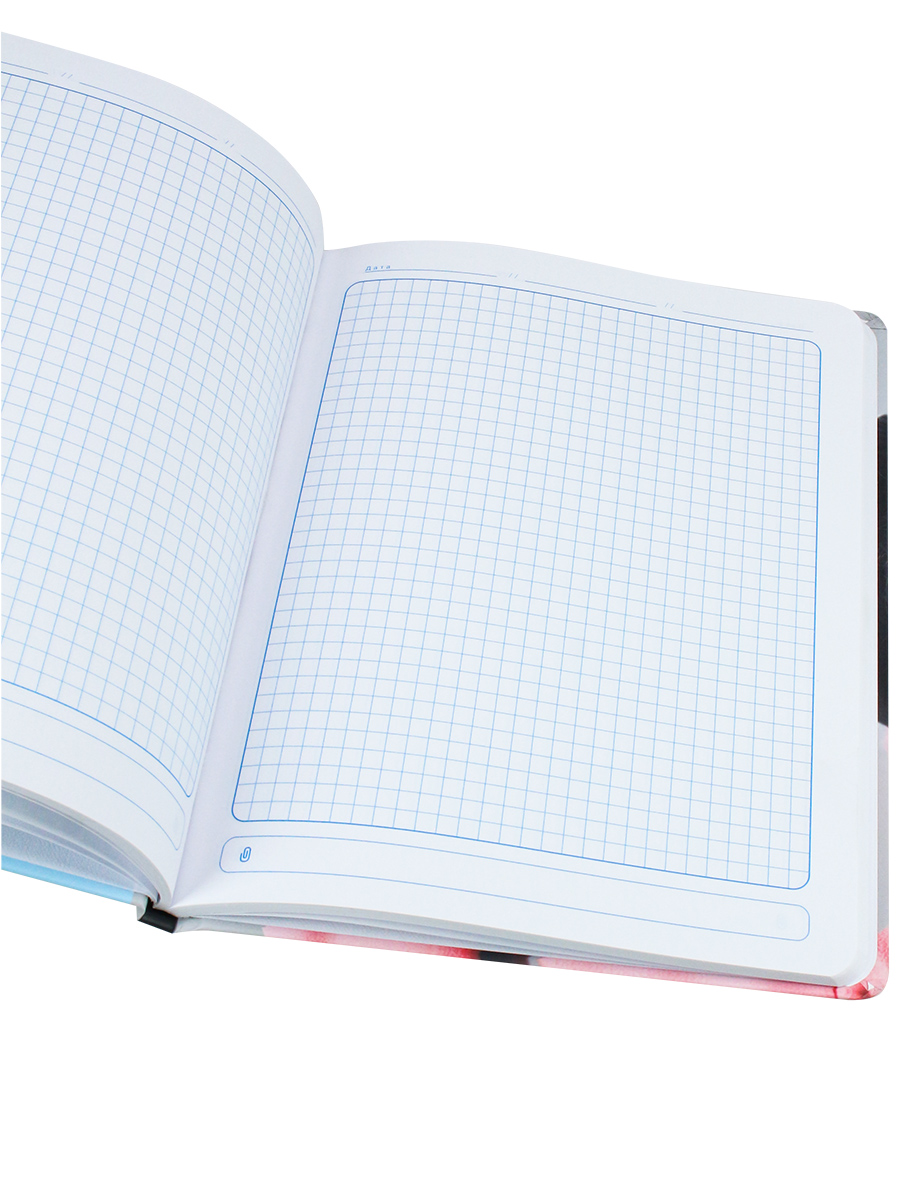 Блокнот Бизнес А5 80л клетка ПРОФ-ПРЕСС Стильная девушка твердая обложка, арт. Б80-5639