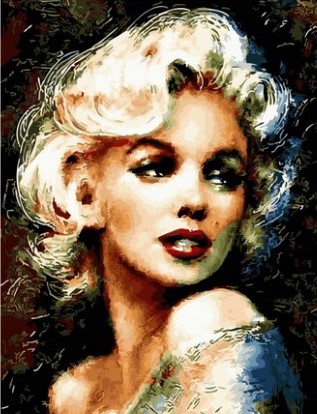 Картина по номерам с акриловыми красками 40*50 Мэрилин Монро NN, арт. GX24869