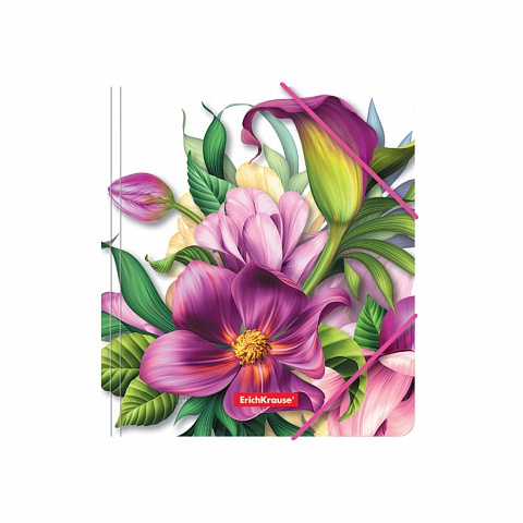 Папка на резинках А5 ЕRICH KRAUSE Tropical Flowers, арт. 49354