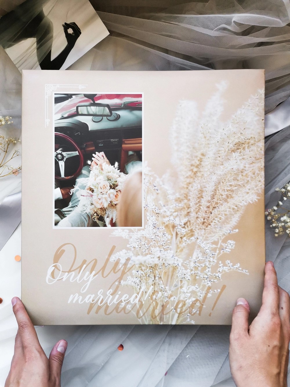 Фотоальбом 10*15 500 фото ПОЛИНОМ Only Married Свадебный авто, арт. FA 500.002-3