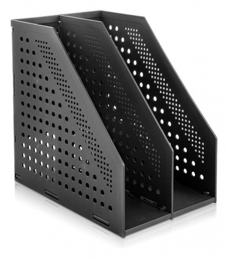 Лоток вертикальный 2-х секционный DELI черный, арт. 78999Black