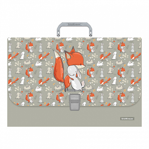 Папка портфель пластиковая А4+ ERICH KRAUSE Best Friends 1 отделение , арт. 52919