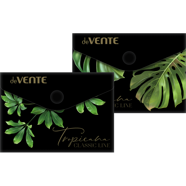 Папка конверт на кнопке А7 180мкр deVENTE Tropicana ассорти, арт. 3071237