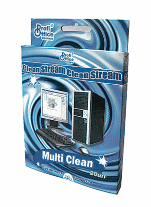 Салфетки универсальные сухие безворсовые PROFFI OFICE 20шт/упак, арт. 19809