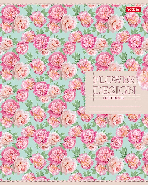 Тетрадь А5 60л клетка ХАТБЕР Соцветие красоты ассорти, арт. 60Т5В1_29400