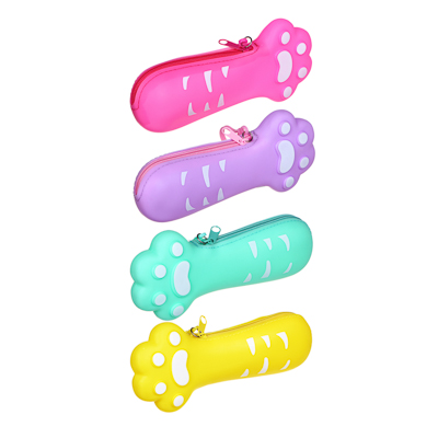 Пенал-косметичка 1 отделение CLIP STUDIO силиконовый в форме лапки ассорти, арт. 238-308