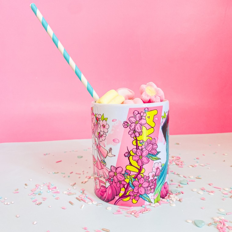 Кружка 330 мл Мику и Сакура в подарочной коробке, арт. КР-289