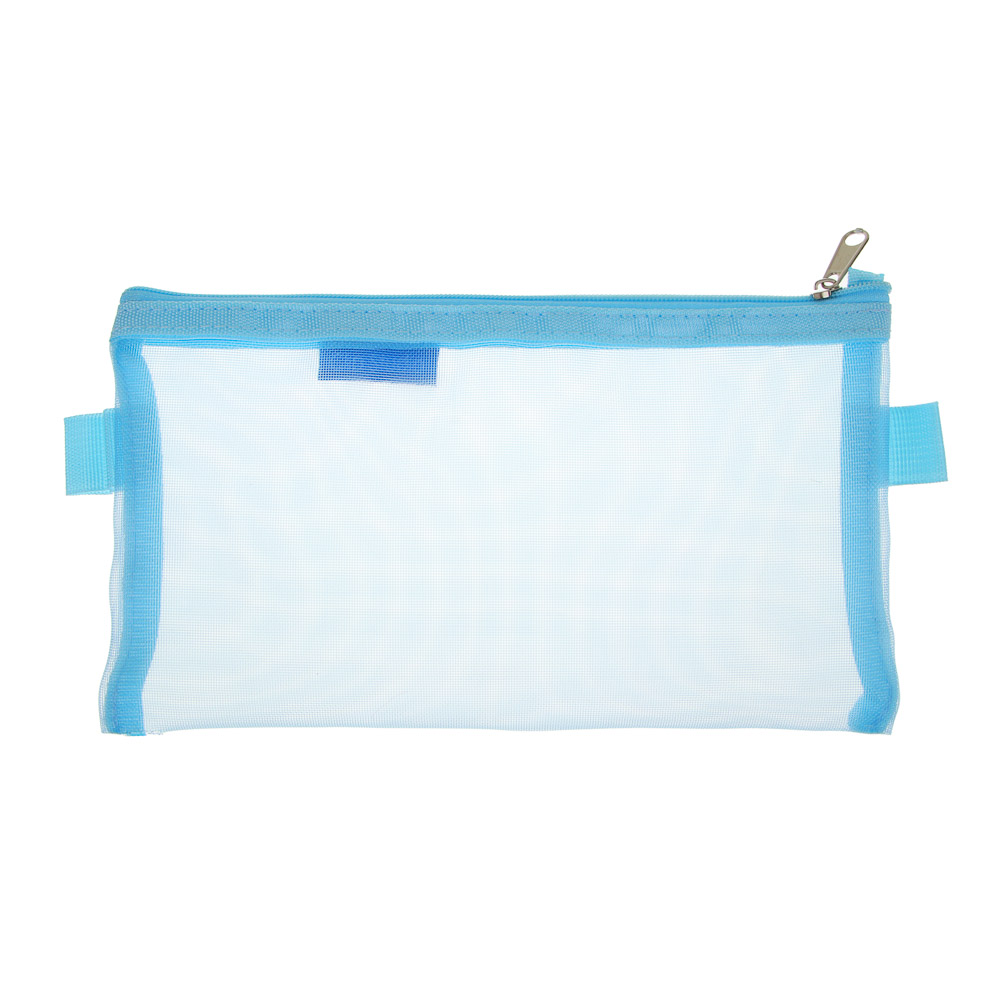 Пенал-косметичка 1 отд CLIP STUDIO полупрозрачная сетка ассорти, арт. 238-406