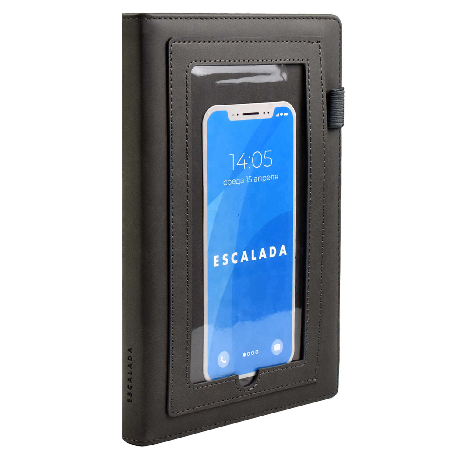 Ежедневник недатированный А5 ФЕНИКС Escalada Виннер кремовый блок интегральная обложка искусственная кожа сиреневый + ручка, арт. 67171