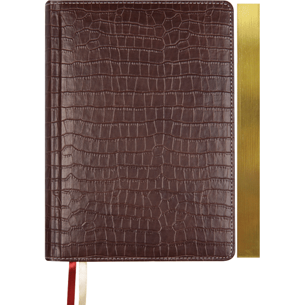 Ежедневник недатированный А5 deVENTE Wild кремовый блок искусственная кожа темно-коричневый срез золотой, арт. 2034421