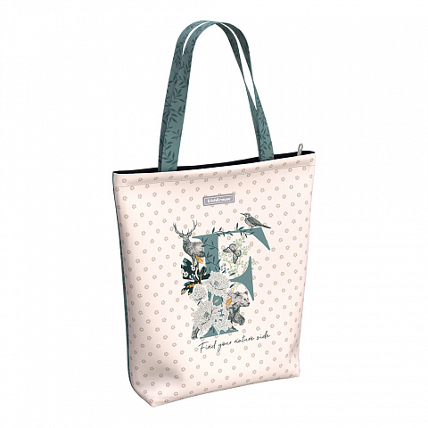 Сумка шоппер ERICH KRAUSE Natural Life на молнии, арт. 53938